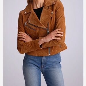 Bagatelle Women's Brown Genuine Suede Leather Jacket